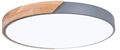 E5001 - Plafoniera LED rotonda da soffitto effetto legno 50 cm grigio 36W 3CCT - Illuminazione da Interno