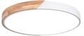 A2525 - Plafoniera LED rotonda da soffitto effetto legno 50 cm bianca 36W 3CCT - Illuminazione da Interno