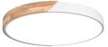 E9203 - Plafoniera LED rotonda da soffitto effetto legno 40 cm bianca 24W 3CCT - Illuminazione da Interno