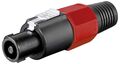 E9180 - Connettore speakon 4 poli rosso - Connettori e Adattatori