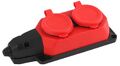 EL414 - Multipresa schuko 2 posti 2P+T IP44 rossa Vito - Connettività