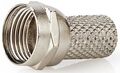 F1466 - Connettore F maschio 6mm blister da 10 - TV-SAT