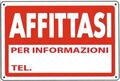 WB2040 - Cartello segnaletico "Affittasi" 30x20cm - Segnaletica