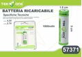 WB655 - Batteria ricaricabile al litio 1200mAh tensione da carica 4.2V - Batterie Ricaricabili