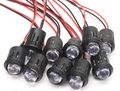 EL2549 - Indicatore LED 12V 10mm luce arancione confezione da 10 pezzi - Indicatori luminosi