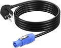 SP672 - Cavo di alimentazione schuko a powercon tipo A 1,5 mm² 2m -  Cavi Alimentazione 