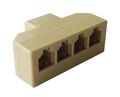U998 - Splitter telefonico RJ11 1IN/4OUT 4 poli - Telefonico