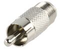 ND1205 - Adattatore Coassiale F RCA Maschio - F Femmina Argento - TV-SAT