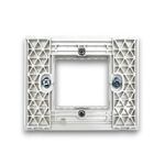 01110 - Supporto bianco 2 posti linea Zen - Linea ZEN