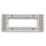 01114 - Supporto bianco 6 posti linea Zen - Linea ZEN