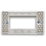 01154 - Supporto bianco 4 posti linea Zen - Linea ZEN