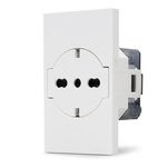 02288 - Presa 2P+T 16A bipasso Schuko bianca linea ZEN - Linea ZEN