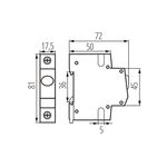 KA1120 - Indicatore di tensione per la guida din KLI verde Kanlux - Indicatori luminosi