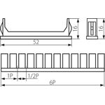 KA1030 - Coperchio di chiusura bianco per quadri elettrici 10 Pezzi - 2X1P+8X1/2P Z-DB Kanlux - Scatole e quadri