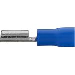 B7975 - Connettore faston femmina 6.3mm blu 1.5-2.5mm confezione da 100 - Capicorda