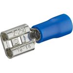 B7975 - Connettore faston femmina 6.3mm blu 1.5-2.5mm confezione da 100 - Capicorda