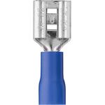 B7975 - Connettore faston femmina 6.3mm blu 1.5-2.5mm confezione da 100 - Capicorda