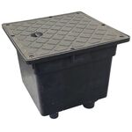 E9125 - Pozzetto con coperchio per cavi elettrici PP con guarnizioni e viti 250×250 mm - Pozzetti