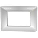 EL1043 - Placca in tecnopolimero 3P argento compatibile Matix - Compatibile Matix