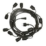 EL1942 - Catena di luci per esterno E27 10 metri - Illuminazione da Esterno