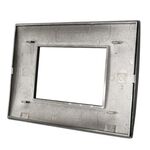 EL2097 - Placca 3 posti nero compatibile Living International - Compatibile Living International