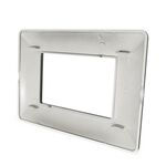 EL2256 - Placca 3 posti grigio scuro compatibile Bticino Matix - Compatibile Matix