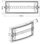 EL251 - Lampada LED d'emergenza 3W 6500K luce fredda - Illuminazione di Sicurezza
