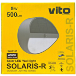 EL3007 - Lampada solare applique LED da parete 5W 500lm 4000k luce naturale - Illuminazione da Esterno
