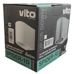 EL341 - Lampada applique da esterno GU10 98x80x67mm IP44 bianco - Illuminazione da Esterno