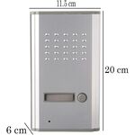 EL3973 - Kit citofono monofamiliare completo di posto esterno ed interno  2/4 fili apriporta cancello - Varie