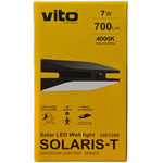 EL4008 - Lampada solare applique LED da parete 7W 700lm 4000k luce naturale - Illuminazione da Esterno