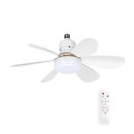 EL4128 - Ventilatore da soffitto con luce LED e telecomando 15W 1275lm 3xCCT - Illuminazione da Interno