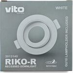 EL691 - Supporto per faretto GU10 da incasso Ø75mm bianco - Faretti LED