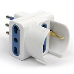 EL974 - Adattatore spina 10A italiana - 1x presa Schuko + 2x presa bivalente italiana - Connettività