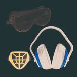 TL9950 - Set di protezione 3 pezzi Cuffie Maschera Occhiali - Attrezzi e utensili