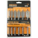 W1465 - Set 6 punte a pala per legno 10-25mm - Attrezzi e utensili