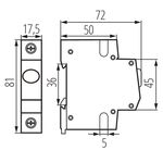 KA2263 - Indicatore luminoso giallo di tensione per la guida din KLI  Kanlux - Indicatori luminosi