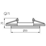 KA2248 - Anello per faretti COLIE color alluminio Kanlux - Faretti LED