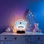 B5685 - Lampada neon LED con stand Paw Patrol - Logo - Illuminazione da Interno