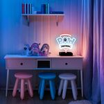 B5685 - Lampada neon LED con stand Paw Patrol - Logo - Illuminazione da Interno