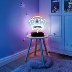 B5685 - Lampada neon LED con stand Paw Patrol - Logo - Illuminazione da Interno