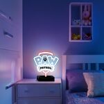 B5685 - Lampada neon LED con stand Paw Patrol - Logo - Illuminazione da Interno