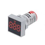 EL407 - Voltmetro quadrato digitale da pannello - rosso - Dispositivi di misurazione