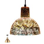 D6450 - Lampadario in vetro champagne 1xE27 - Illuminazione da Interno