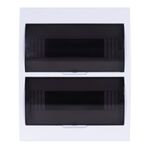 E9220 - Centralino da parete 24 moduli con porta trasparente - Scatole e quadri