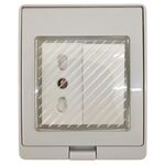 E9240 - Box stagno da parete IP55 con interruttore e presa 10-16A - Connettività