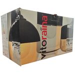 N908 - Lampadario 3D in vetro champagne 1xE27 Ø115mm - Illuminazione da Interno