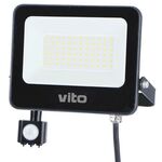 EL027 - Faro LED da esterno con sensore PIR 50W 5000lm luce fredda 6000k - Illuminazione da Esterno