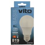 EL113 - Lampadina LED E27 9W 819lm 6400k luce fredda Vito - Lampade LED