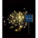 EL1723 - Luci a LED natalizie con pannello solare 300LED luce calda 2700K 30M 1.2V IP44 - Illuminazione Decorativa